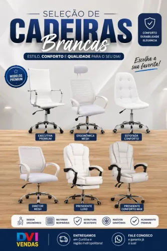 Cadeiras de Escritório PROMOÇÃO NOVAS