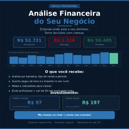 FREELANCER ANÁLISE FINANCEIRA DO SEU NEGÓCIO ? SAIBA EXATAMENTE COMO FOI SEU MÊS OU ANO