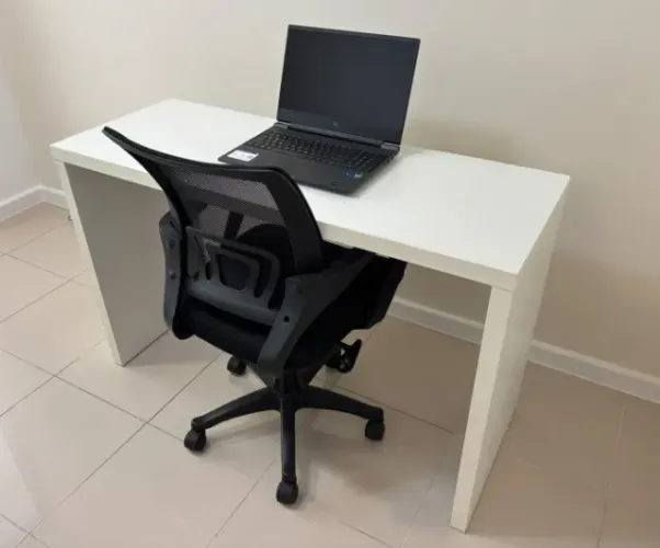 Mesa escritorio bancada branca Tokstok Mesa 120 X 45 cm Find Branca [Usada] 