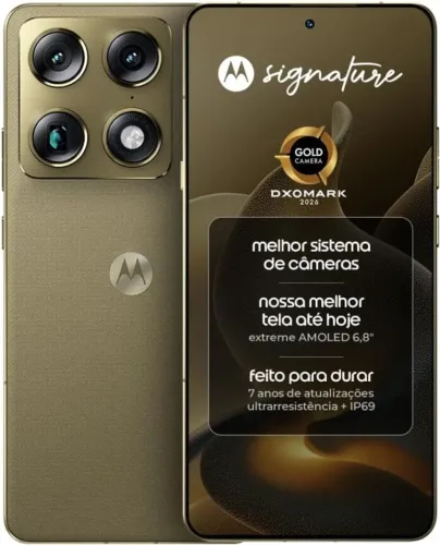 Smartphone Motorola Signature 5G - 512GB 24GB (12GB RAM + 12GB RAM Boost), 3 cameras 50MP
