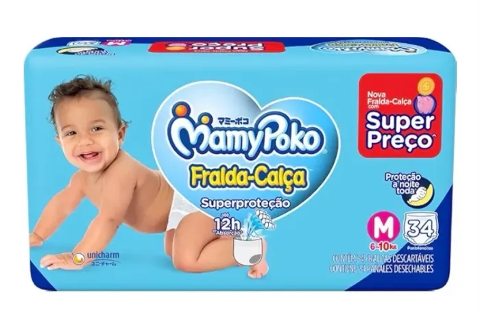 Fralda pampers, Huggies e mamypoco