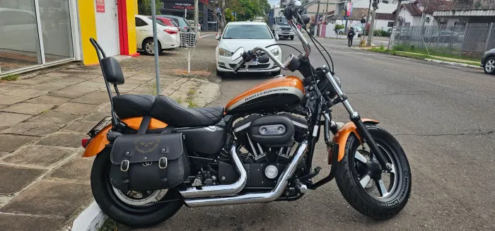 Harley-Davidson Sportster 1200 Custom 2014 ? Laranja, Impecável