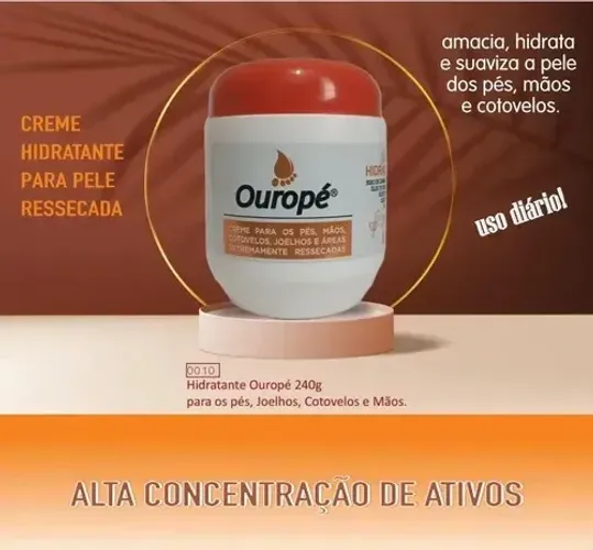 Hidratante Perfumado para pés mãos cotovelos corpo ressecado 240 gramas hidratação corpora
