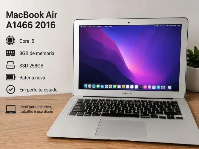 MacBook Air A1466 2016 - Perfeito Estado - R$ 1.500