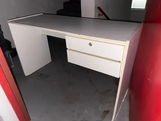 Mesa de escritório MDF branca