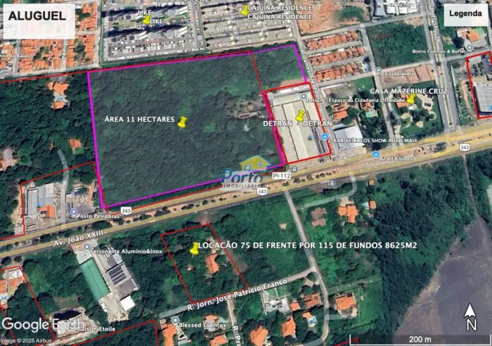 Terreno Comercial na Br 343 Locação Uruguai, Teresina