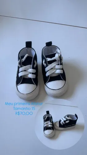 Tenis meu primeiro allstar tamanho 15