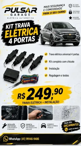 Auto Elétrica - Alarme, Trava Elétrica, Revisão de fiação, luzes e acessórios