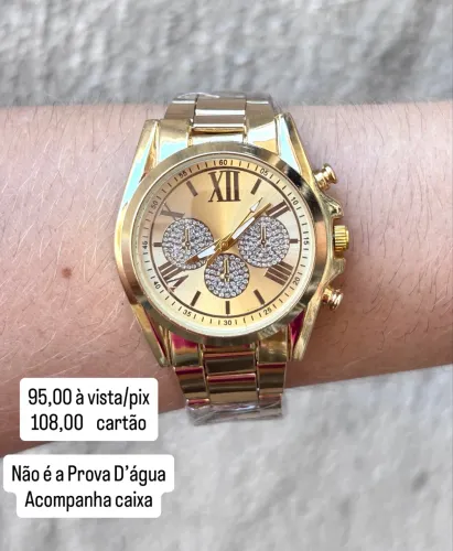 Relógio Feminino Dourado 
