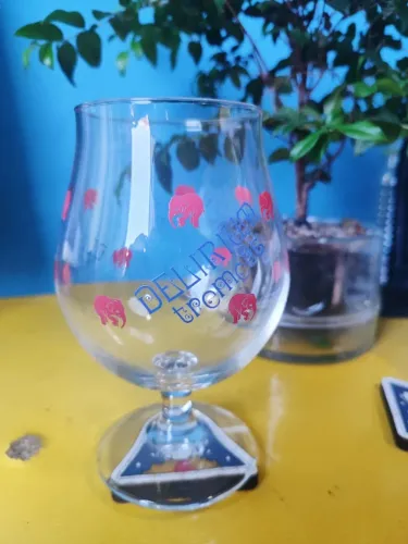 Taça cerveja delirium tremens importada belga 