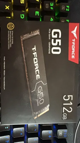 SSD Team Group G50, 512GB, M.2 2280, PCIe NVMe, Leitura 5000MB/s, Gravacao 3500MB/s