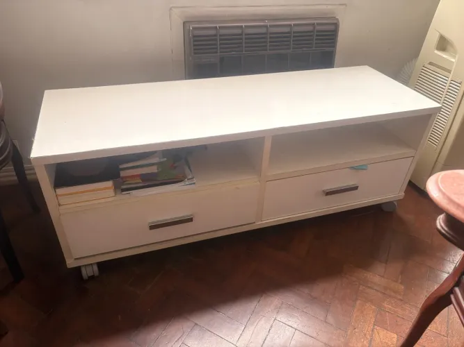 Rack branco duas gavetas