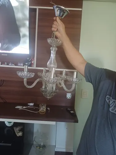 Lustre de vidro chique