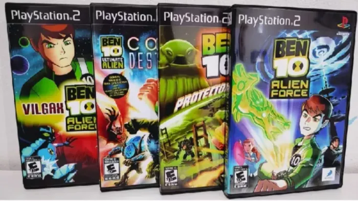 Coleção Ben 10 com 4 Jogos / PS2. 