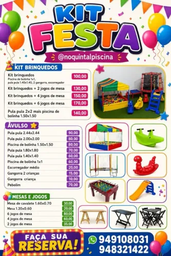 Aluguel de brinquedos