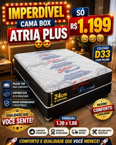 Base ? colchão de casal D33 novo na promoção