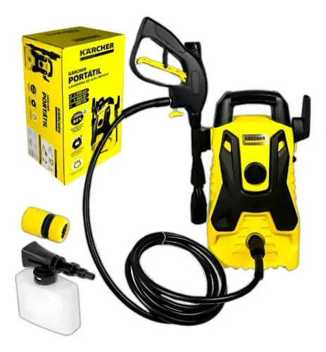 Lavadora Alta Pressão Karcher Portátil 1400w 1500psi 300l/h