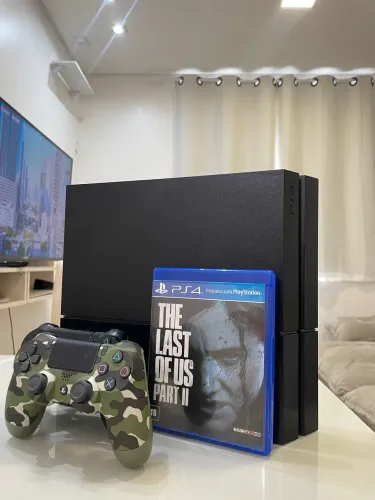 Ps4 FAT 500GB + 2 CONTROLES ORIGINAIS + JOGOS