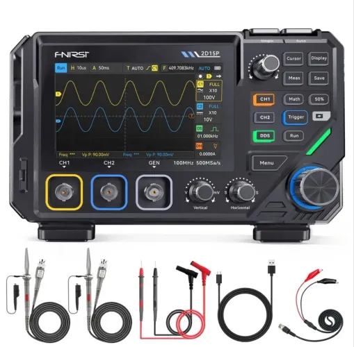 Osciloscópio Digital FNIRSI 2D15P 150MHz + Multímetro + Gerador DDS ( NOVO SEM USO )