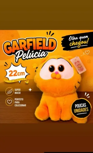 Garfield - Pelúcia - Novo - Presente Incrível