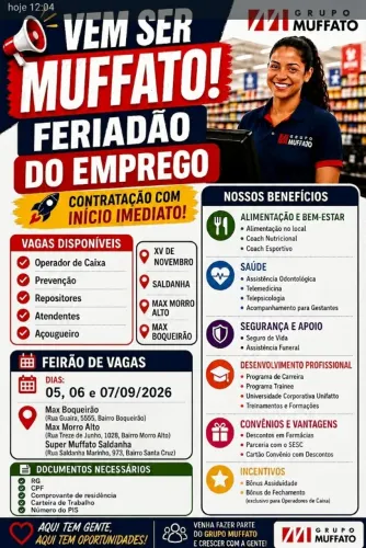Operador de Caixa Prevenção ? Repositores ? Atendentes ? Açougueiro