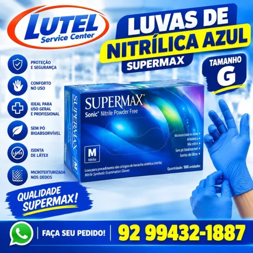 LUVA NITRILICA SUPERMAX ( G )