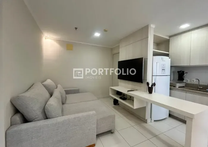 Flat mobiliado para locação com 2 quartos no Metropolitan, Jd Goiás, Goiânia