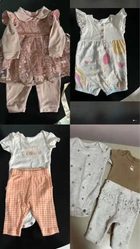 Lote de roupas meninas - zara carters renner 