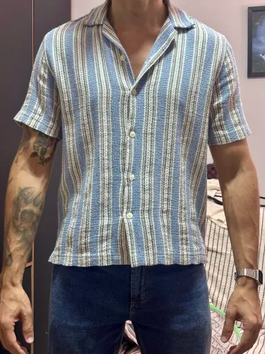 Camisa Zara Manga Curta P