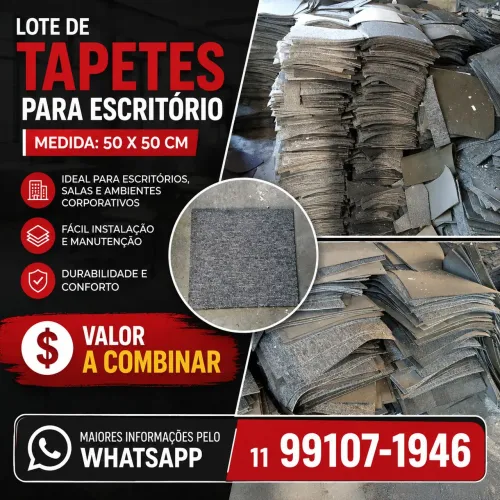 Lote de tapetes para escritório 