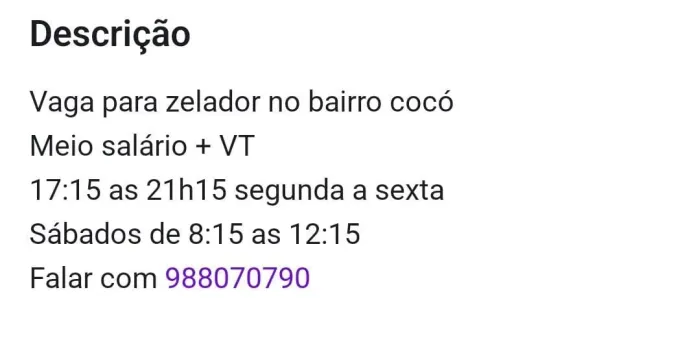 zelador(a)