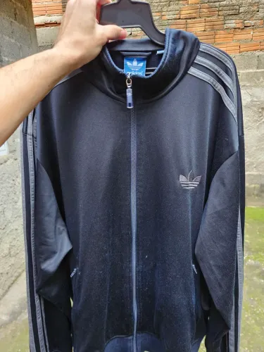 Jaqueta Adidas Originals Vintage Azul Marinho Original Tam. XL