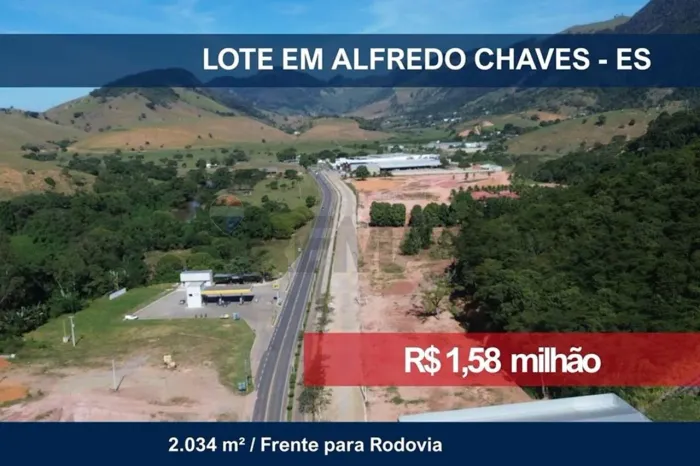 Lote em Alfredo Chaves - 2034 m² - Rodovia Lauro Ferreira Pinto