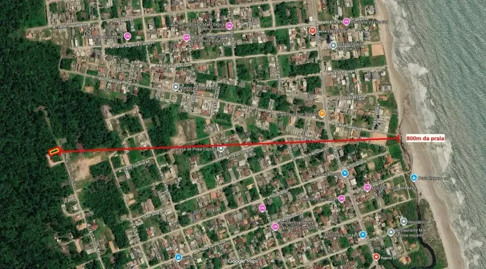 Terreno a venda com 384 metros quadrados - Itapoá - SC