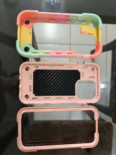 Capa para iphone 13pro 3em1 anti impacto armadura .
