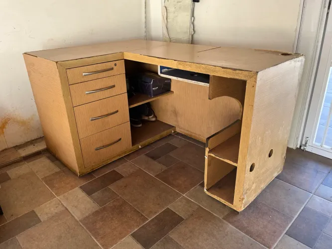 Balcão em L para comércio 4 Gavetas 1,64x1,10