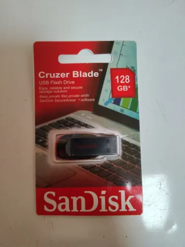 Pendrive SanDisk Cruzer Blade 128GB Lacrado