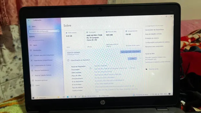 Notebook HP EliteBook 745 G2 | 8GB RAM | SSD 120GB | Funcionando