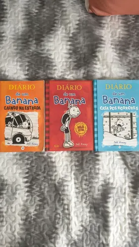 3 livros coleção Diário de um Banana
