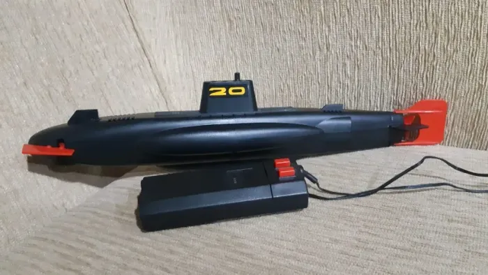 Submarino de brinquedo Sonar da Estrela - anos 80 - funcionando