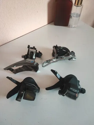 Passadores e câmbio 3v Shimano