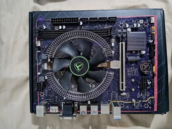 Kit Processador AMD 5 5500 e placa mãe Mancer A520M-DX