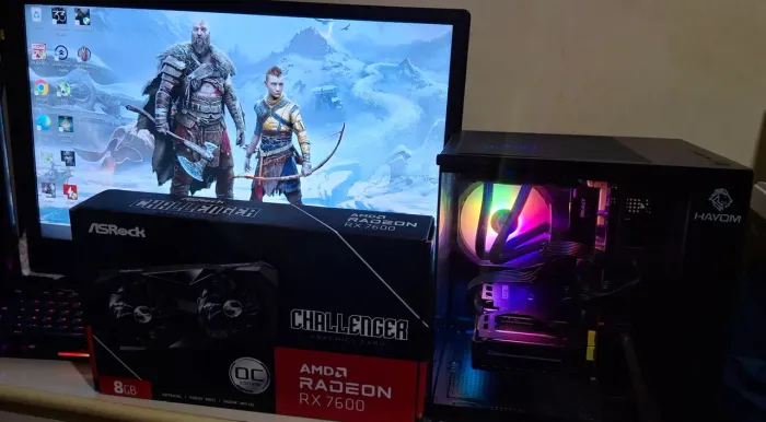 Pc Gamer ryzen 5600X /RX 9060XT/ 32GB Fury beast cl16