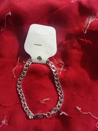 Pulseira masculina de prata 925*nova*!