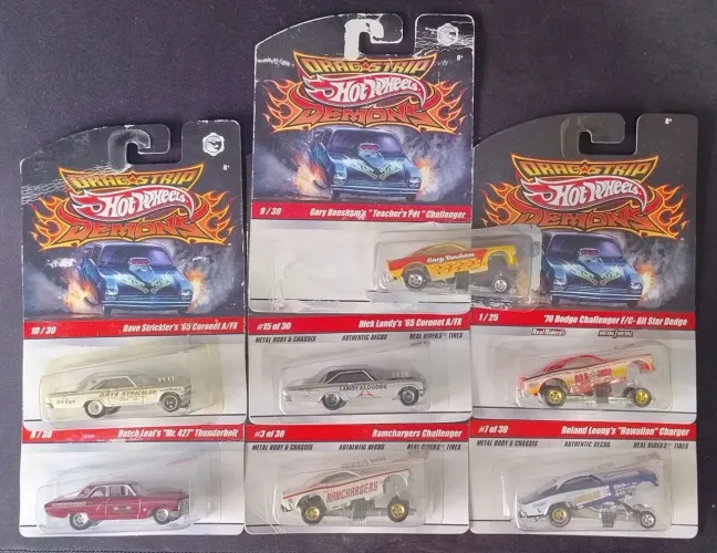 Conjunto Hotwheels DragStrip Demons