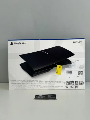 Capas (Faceplate) Midnight Black p/ Playstation 5 Slim (Aceito Cartão)