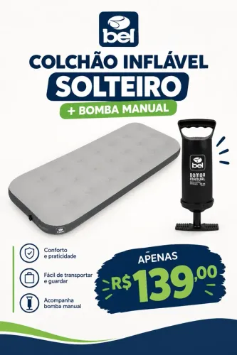 COLCHÃO INFLÁVEL SOLTEIRO BEL