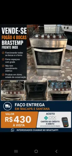 Fogões funcionando perfeitamente Faço entrega Bocas e forno tudo certo