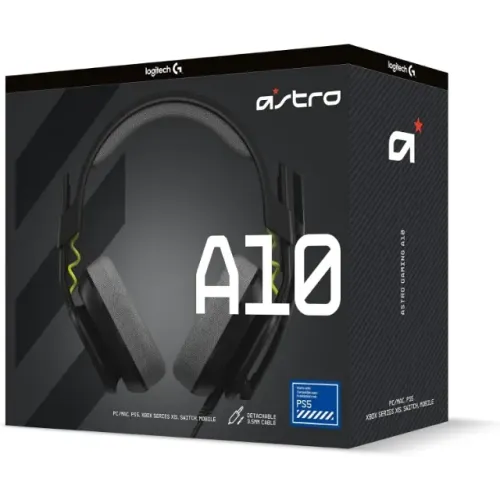 Headset Astro A10 Gaming Gen 2 Preto - PS5, PS4, PC e Switch