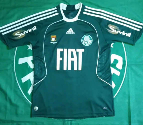 Camisa Palmeiras I Adidas 2008 - Tam 14 (67x49)